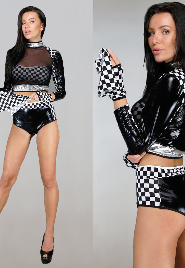 CARNA50 Pitspoes Mesh Two Piece Kostuum