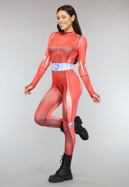 CARNA30 Rood Totally Spies Kostuum