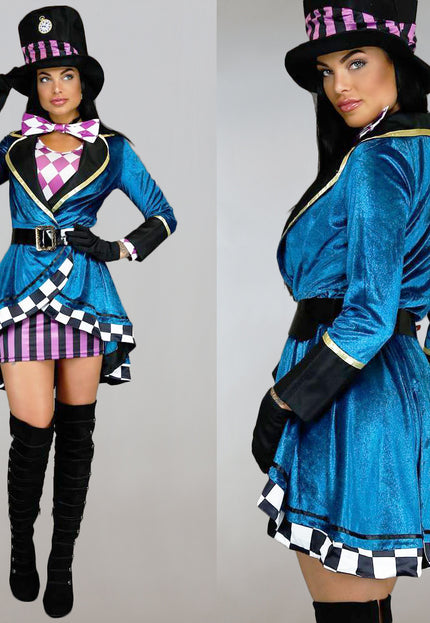 CARNA30 Velvet Mad Hatter Kostuum