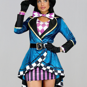 CARNA30 Velvet Mad Hatter Kostuum