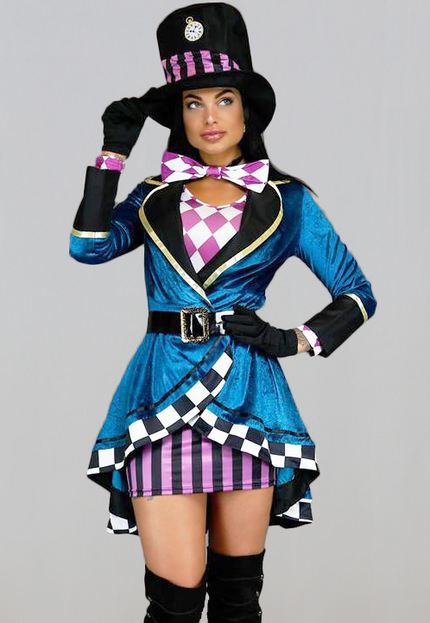 CARNA30 Velvet Mad Hatter Kostuum