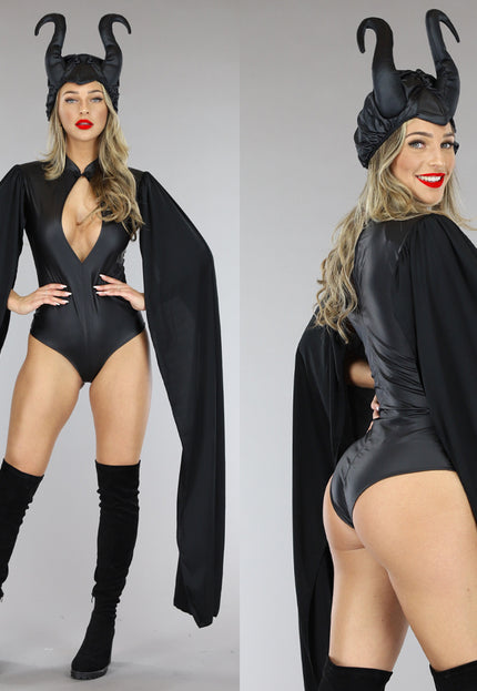 CARNA35 Zwart Duivel Kostuum