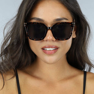 Leopard Retro Zonnebril