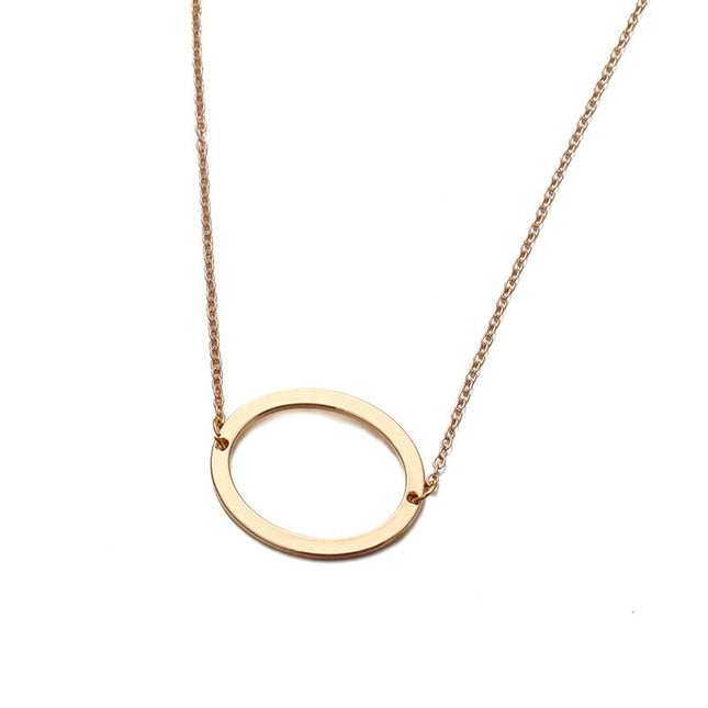MANCO Gouden Letter Ketting Letter O