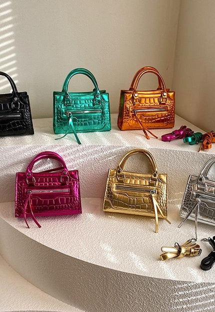 Mat Zwarte Tas met Patroon