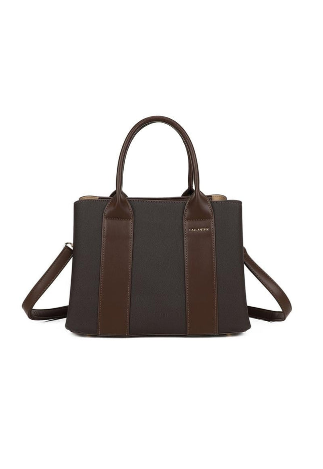 OP=OP.07.NL Donkerbruine Handtas