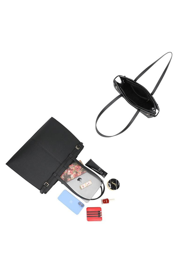 NEW240925 Zwarte Shopper Tas met Rits