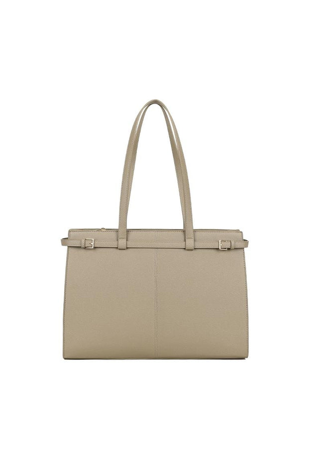 NEW240925 Beige Schoudertas Shopper