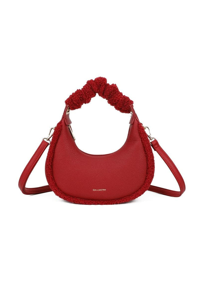 OP=OP.07.NL Rode Teddy Look Handtas