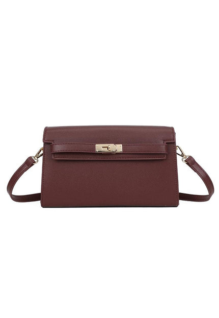 OP=OP.05.NL Bruinrode  Clutch Lederlook