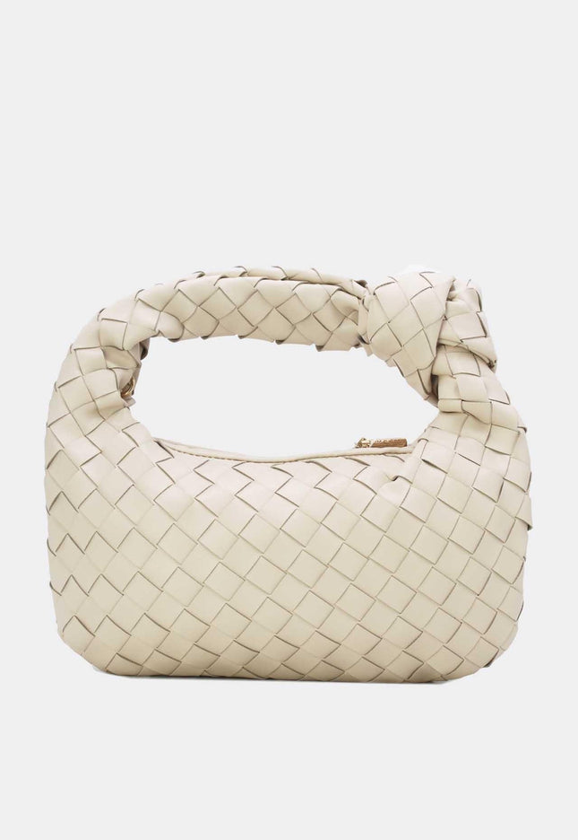 OP=OP.07.NL Off White Geweven Schoudertas