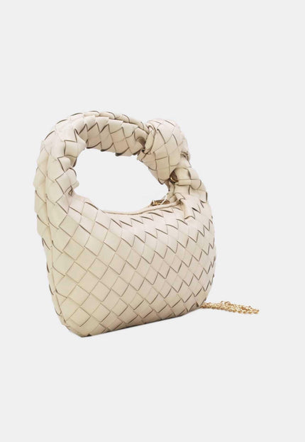 OP=OP.07.NL Off White Geweven Schoudertas