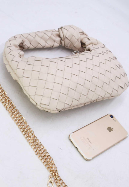 OP=OP.07.NL Off White Geweven Schoudertas