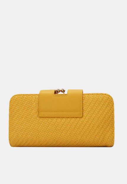 OP=OP.07.NL Gele Clutch met Ketting