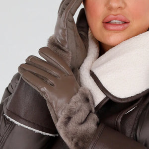 NEW051125 Lederlook Handschoenen