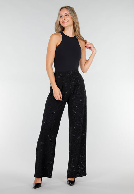 Zwarte Glitter Pantalon