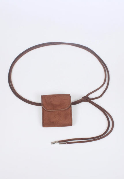 NEW070126 Suède Ceintuur met Mini Pouch
