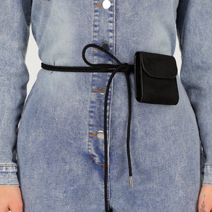 NEW070126 Suède Ceintuur met Mini Pouch