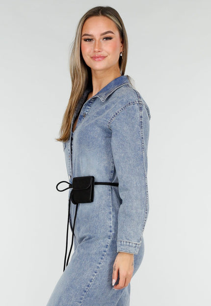 NEW070126 Suède Ceintuur met Mini Pouch