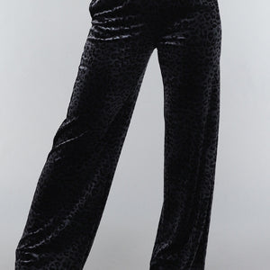 OP=OP.03.S Navy Velours Pantalon met Panterprint