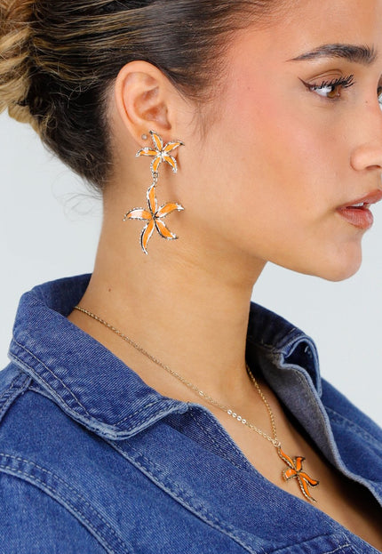 ORANJE-F Gouden Zeester Sieraden Set
