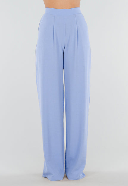 NEW010426 Tall Lichtblauwe Linnenlook Pantalon
