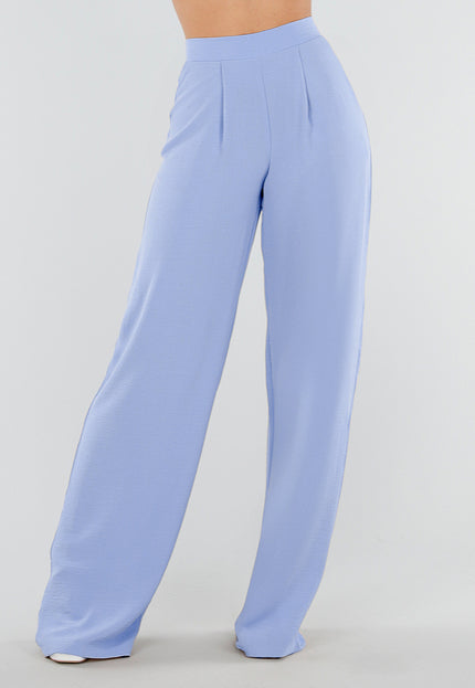 NEW010426 Tall Lichtblauwe Linnenlook Pantalon