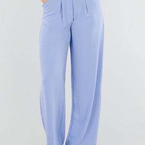 NEW010426 Tall Lichtblauwe Linnenlook Pantalon