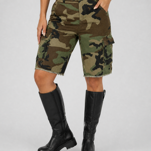 NEW010726 Camouflage Cargo Bermuda Short