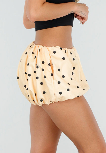 NEW010726 Gele Ballonshort met Stippen