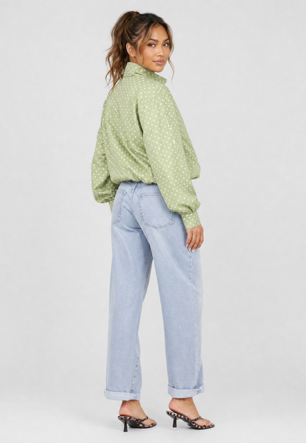 NEW010726 Groen Polkadot Jasje