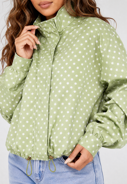 NEW010726 Groen Polkadot Jasje