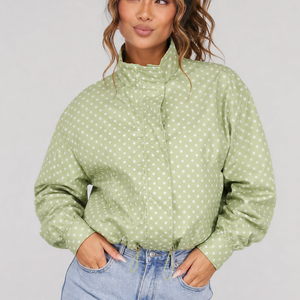 NEW010726 Groen Polkadot Jasje