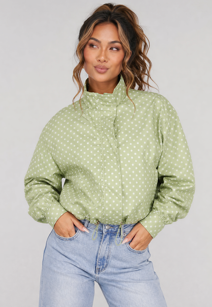 NEW010726 Groen Polkadot Jasje