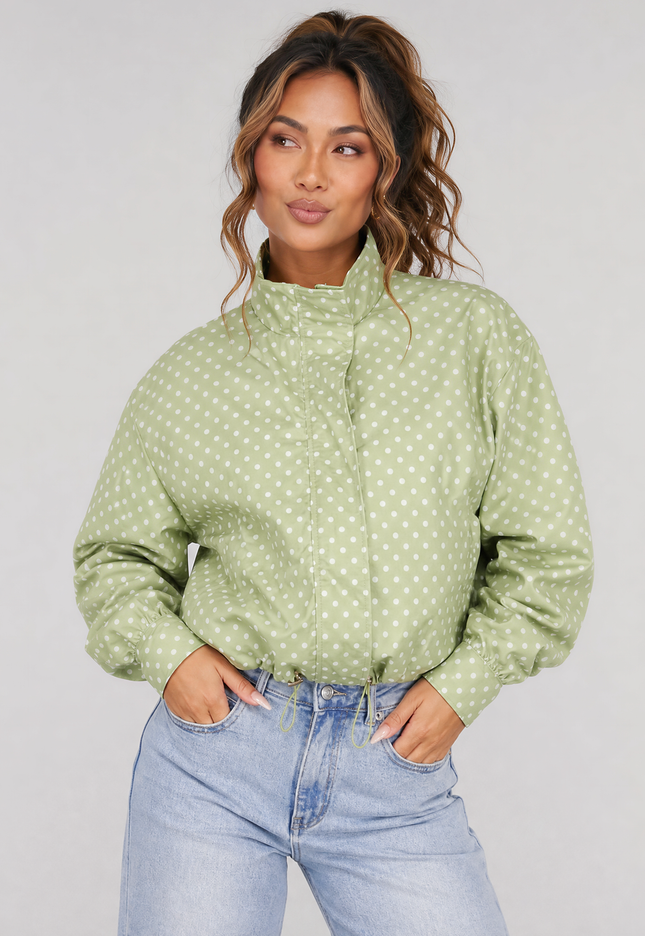 NEW010726 Groen Polkadot Jasje