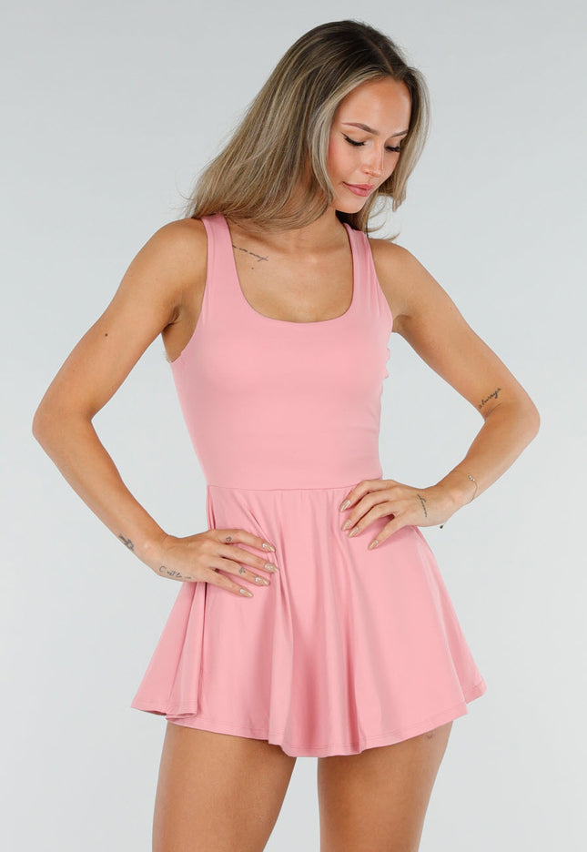 NEW010726 Roze Jurk met Broekje en Pads