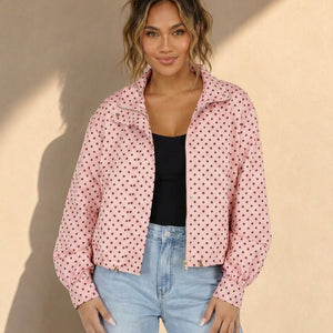 NEW010726 Roze Polkadot Jasje