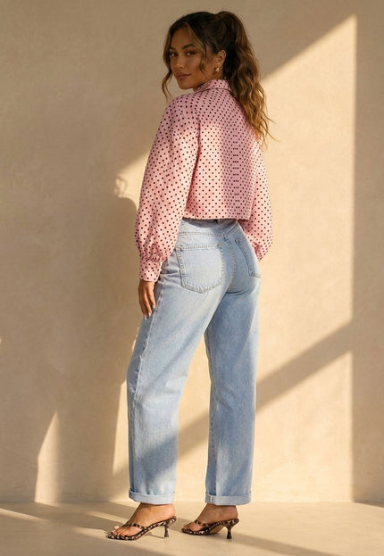 NEW010726 Roze Polkadot Jasje