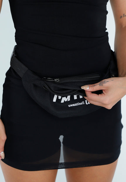 NEW010726 Zwarte UV Reactieve Heuptas