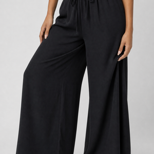 NEW010726 Zwarte Wide Leg Broek