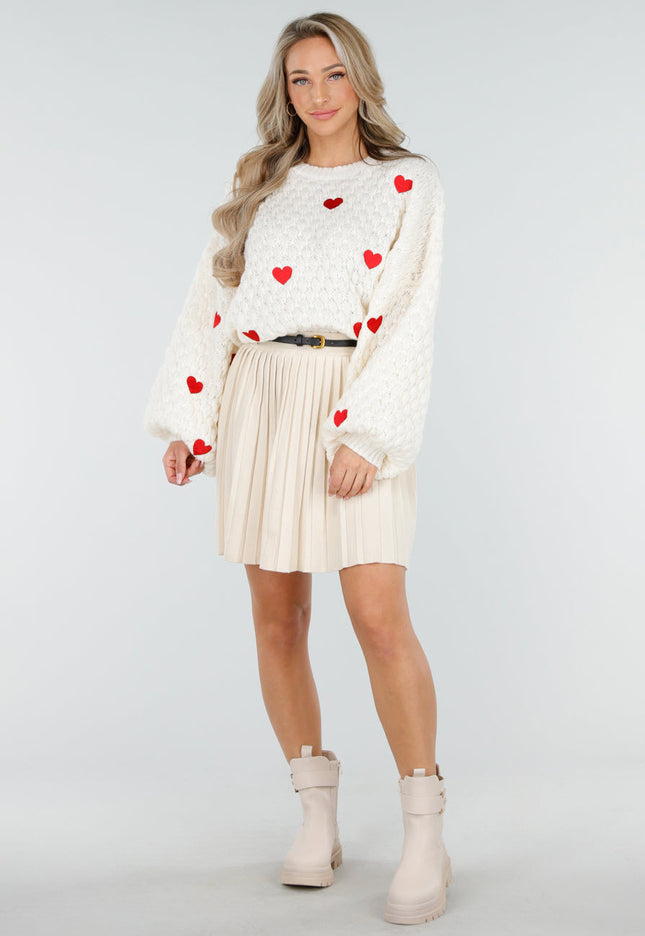 NEW011025 Beige Enkelboots met Gesp