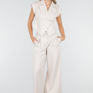 NEW011025 Beige Two Piece Set