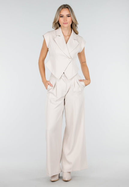 NEW011025 Beige Two Piece Set