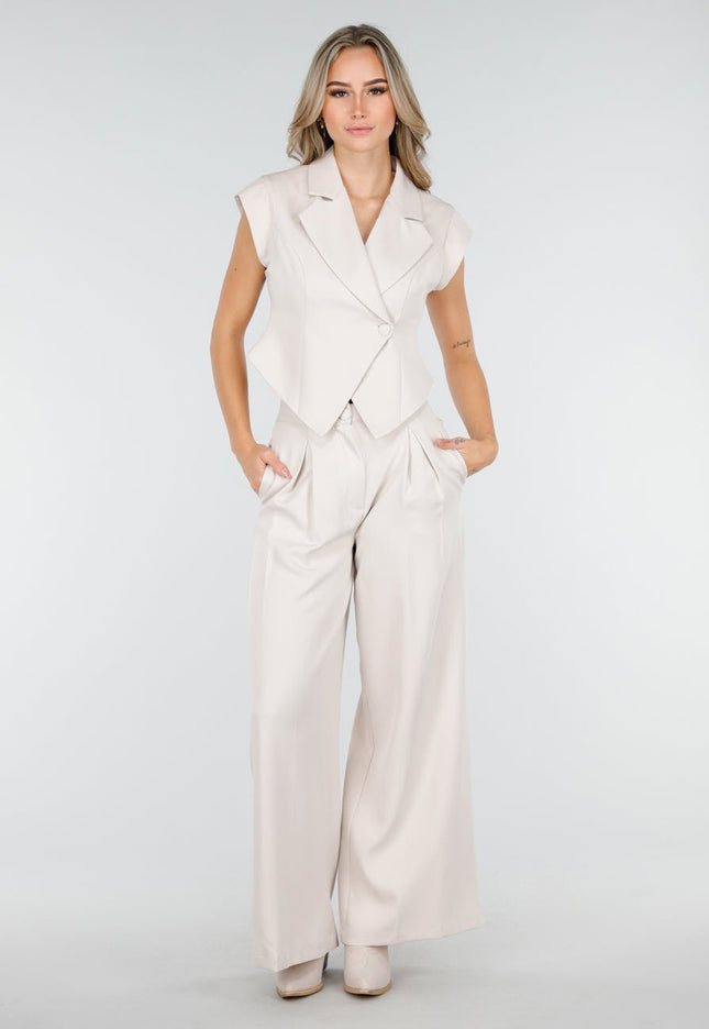 NEW011025 Beige Two Piece Set