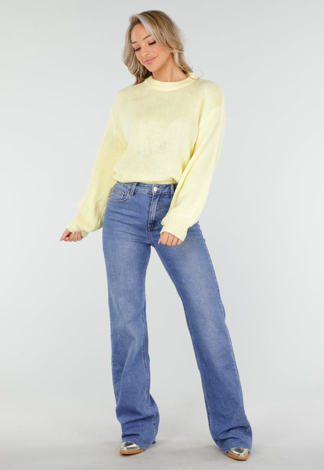 Redial Jeans Blauwe Straight Leg Stretch Jeans Tall