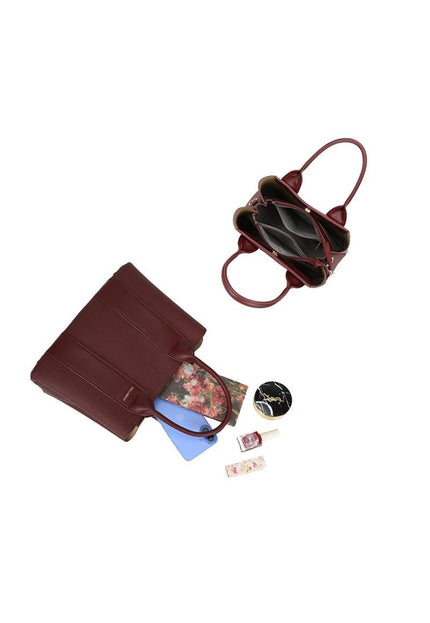 OP=OP.07.NL Bordeauxrode Handtas