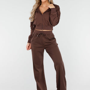 NEW011025 Bruin Huispak met Straight Broek