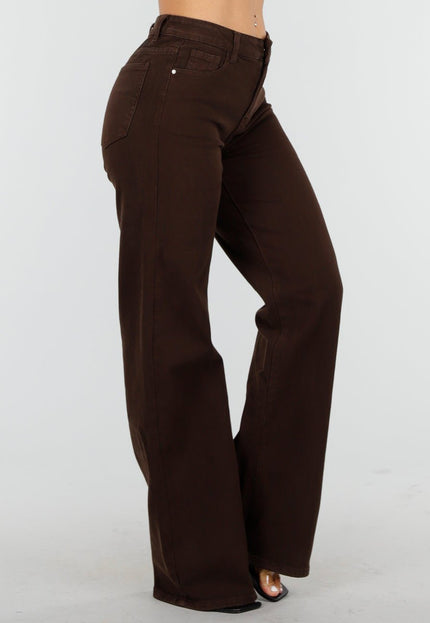 Redial Jeans Tall Bruine Straight Leg Jeans