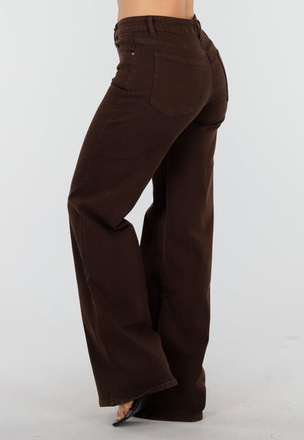 Redial Jeans Tall Bruine Straight Leg Jeans