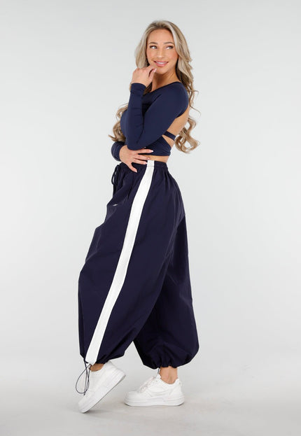 NEW011025 Donkerblauwe Crop Top